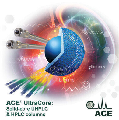 Ultra-inert实芯UHPLC /高效液相色谱柱与扩展的pH值稳定